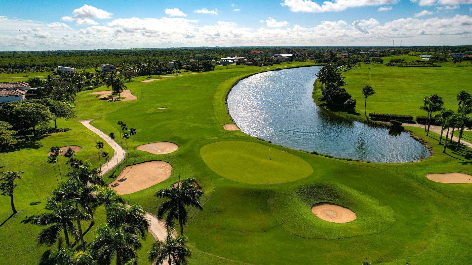 La Estancia Golf Club parkland fairway La Romana Dominican Republic